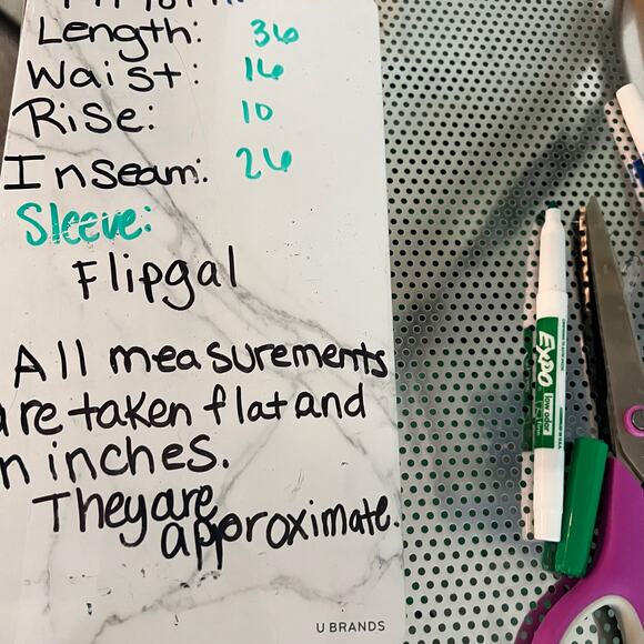 Talbots Pants Size 8 Womens Blue Chambray Straight Leg Pull On Cotton - Picture 7 of 7